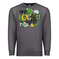 Charcoal Heather one lucky nurse Premium Sweatshirt - MaliasSmallBusiness