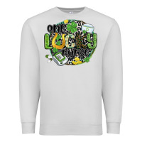 Dove Grey one lucky nurse Premium Sweatshirt - MaliasSmallBusiness
