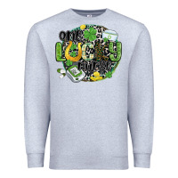 Heather Grey one lucky nurse Premium Sweatshirt - MaliasSmallBusiness