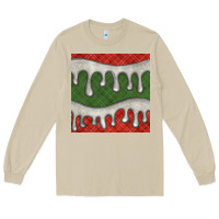 Mushroom christmas plaid and white glitter snow seamless pattern Long Sleeve Tee - BundleAndBundleShop