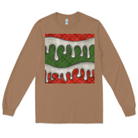 Toasted Coconut christmas plaid and white glitter snow seamless pattern Long Sleeve Tee - BundleAndBundleShop