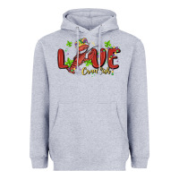 Heather Grey mardi gras love crawfish Heavyweight Hoodie - MaliasSmallBusiness