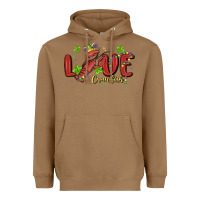 Toasted Coconut mardi gras love crawfish Heavyweight Hoodie - MaliasSmallBusiness