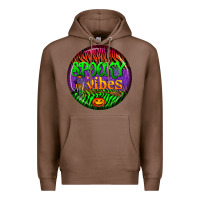 Chestnut halloween round earrings 2 Premium Hoodie - BundleAndBundleShop