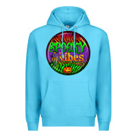 Ocean Blue halloween round earrings 2 Premium Hoodie - BundleAndBundleShop
