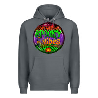 Rock halloween round earrings 2 Premium Hoodie - BundleAndBundleShop