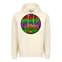 Sandshell halloween round earrings 2 Premium Hoodie - BundleAndBundleShop
