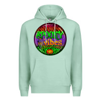 Seafoam halloween round earrings 2 Premium Hoodie - BundleAndBundleShop