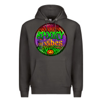 Smoke halloween round earrings 2 Premium Hoodie - BundleAndBundleShop