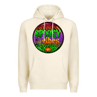 Tofu halloween round earrings 2 Premium Hoodie - BundleAndBundleShop