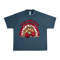 Midnight Navy cherry rainbow Urban Heavy Tee - BarkalooDesign