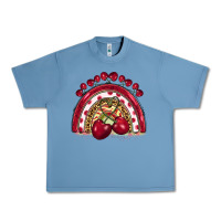 Pebble Blue cherry rainbow Urban Heavy Tee - BarkalooDesign