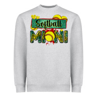 Softball Mini With Leopard Heavyweight Sweatshirt | Teevron