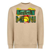 Mushroom softball mini with leopard Heavyweight Sweatshirt - Zillion Design Studio