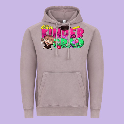 Miss Kinder Grad Vintage Hoodie Designed By Texasbilliewilder