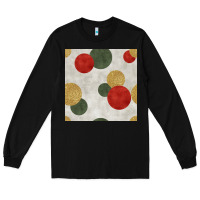 Black christmas points seamless pattern Long Sleeve Tee - BundleAndBundleShop