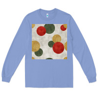 Colony Blue christmas points seamless pattern Long Sleeve Tee - BundleAndBundleShop