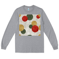Heather Grey christmas points seamless pattern Long Sleeve Tee - BundleAndBundleShop