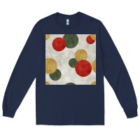 Navy christmas points seamless pattern Long Sleeve Tee - BundleAndBundleShop