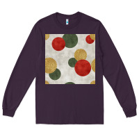 Plum christmas points seamless pattern Long Sleeve Tee - BundleAndBundleShop