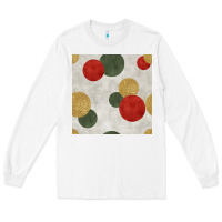 White christmas points seamless pattern Long Sleeve Tee - BundleAndBundleShop