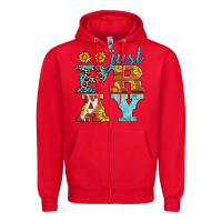 Red just pray western sunflowers Zipper Hoodie - AdoDesignShop