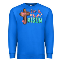 True Royal he is risen Premium Sweatshirt - MaliasSmallBusiness