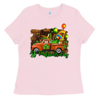Bubblegum Pink st patricks day loads of truck Ladies Tee - AdoDesignShop