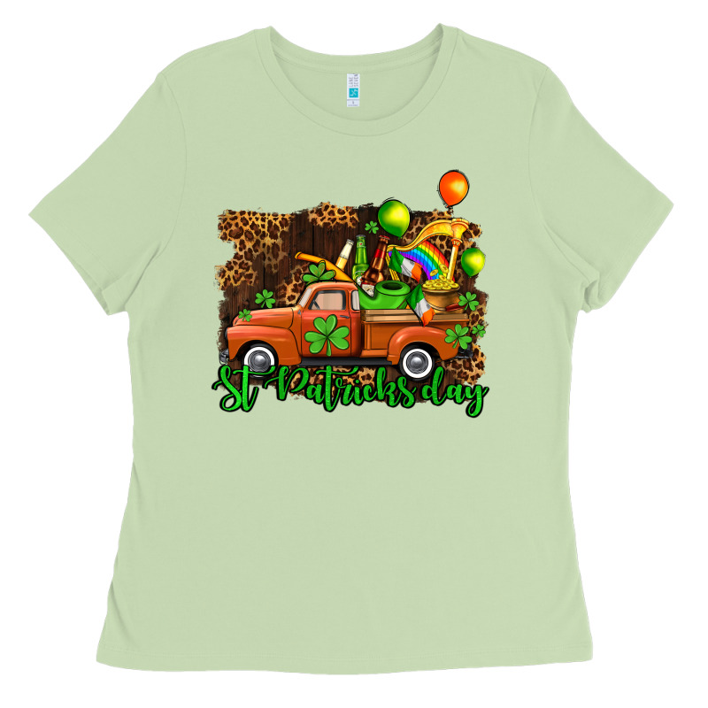 St Patricks Day Loads Of Truck Ladies Tee by AdoDesignShop | Teevron