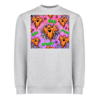 Heather Grey halloween Heavyweight Sweatshirt - texasbilliewilder