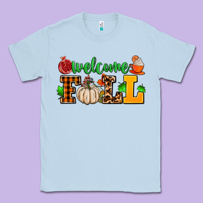Welcome Fall Classic Tee Designed By Adodesignshop
