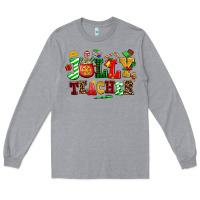 Heather Grey jolly teacher Long Sleeve Tee - AdoDesignShop