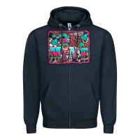 Navy be mine western valentine's day Zipper Hoodie - AdoDesignShop