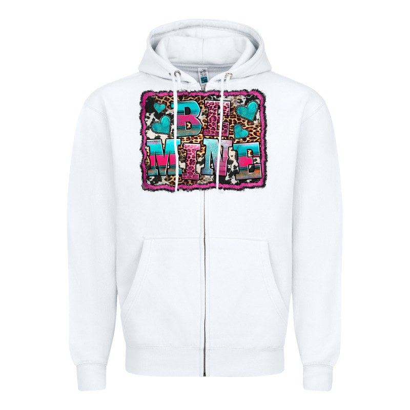Be Mine Western Valentine's Day Zipper Hoodie by AdoDesignShop | Teevron