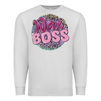Dove Grey wax boss Premium Sweatshirt - MaliasSmallBusiness