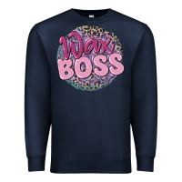 Navy wax boss Premium Sweatshirt - MaliasSmallBusiness