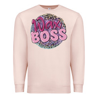 Pale Pink wax boss Premium Sweatshirt - MaliasSmallBusiness