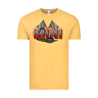 Vintage Mustard race mini Vintage Tee - Zillion Design Studio
