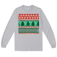 Moon Dust christmas trees hand drawn seamless pattern Long Sleeve Tee - BundleAndBundleShop