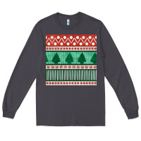 Smoke christmas trees hand drawn seamless pattern Long Sleeve Tee - BundleAndBundleShop