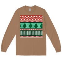 Toasted Coconut christmas trees hand drawn seamless pattern Long Sleeve Tee - BundleAndBundleShop