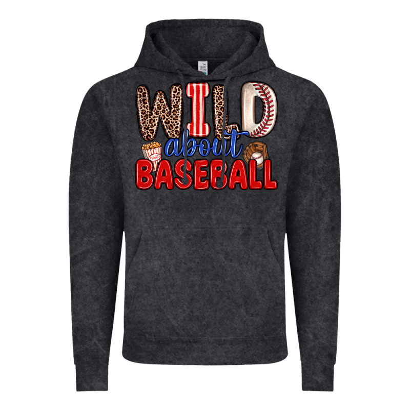 Wild About Baseball Vintage Hoodie by Zillion Design Studio | Teevron