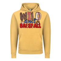 Vintage Mustard wild about baseball Vintage Hoodie - Zillion Design Studio