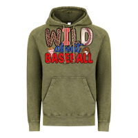 Vintage Olive wild about baseball Vintage Hoodie - Zillion Design Studio