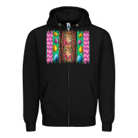 Black easter leopard egg bunny brush stroke Zipper Hoodie - Artiststas