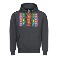 Smoke easter leopard egg bunny brush stroke Zipper Hoodie - Artiststas