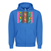 True Royal easter leopard egg bunny brush stroke Zipper Hoodie - Artiststas