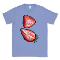 Colony Blue strawberries 1 Classic Tee - BundleAndBundleShop