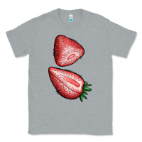 Heather Grey strawberries 1 Classic Tee - BundleAndBundleShop