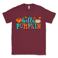 Burgundy hello pumpkin Classic Tee - AdoDesignShop